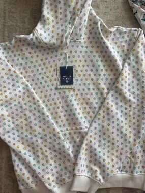 Target x Roller Rabbit White Heart Print Hoodie